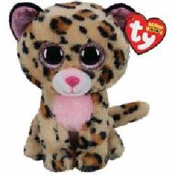 Мягкая игрушка TY Beanie Boo's Леопард Livvie 15 см бежевый 36367