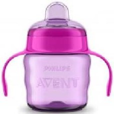 Поильник Philips Avent с мягким носиком розовая 200 мл. 6 мес+ SCF551/03