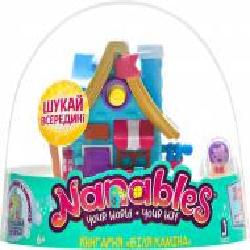 Игровой набор Jazwares Nanables Small House Зимняя страна чудес Книжный магазин У камина NNB0032