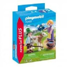 Конструктор Playmobil Дети с теленком 70155 6336512