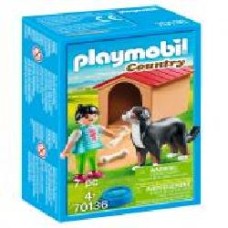 Конструктор Playmobil Девушка и собака с будкой 70136