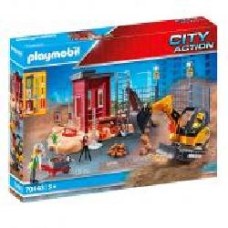 Конструктор Playmobil Мини-экскаватор со строительной секцией 70443