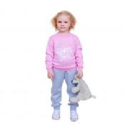 Костюм детский ART KNIT Super girl р.98-104 серый с розовым 138