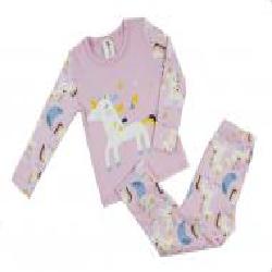 Пижама детская для девочки Luna Kids Единорог р.122-128 розовый