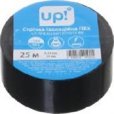 Изолента UP! (Underprice) 0,13х19 мм 25 м черная ПВХ RLUT-0,13X19mmX25M-black