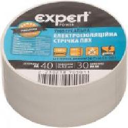 Изолента Expert Power ПВХ 0,13x30 мм 40 м белая ПВХ