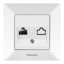 Розетка компьютерная Panasonic Arkedia Slim RJ45 CAT6e белый 480200241