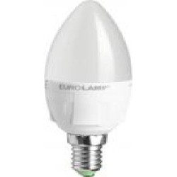 Лампа светодиодная Eurolamp 6 Вт C37 матовая E14 220 В 3000 К LED-CL-06143(T)dim