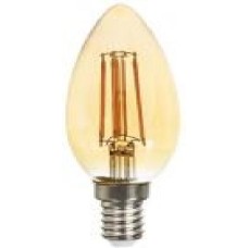 Лампа светодиодная LightMaster Gold LB-558 C37 6 Вт E14 2200 К 230 В прозрачная