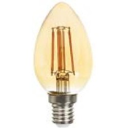 Лампа светодиодная LightMaster Gold LB-558 C37 6 Вт E14 2200 К 230 В прозрачная