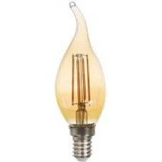 Лампа светодиодная LightMaster Gold LB-559 CF37 6 Вт E14 2200 К 230 В прозрачная