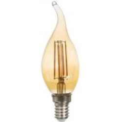 Лампа светодиодная LightMaster Gold LB-559 CF37 6 Вт E14 2200 К 230 В прозрачная