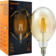 Лампа светодиодная Emilight FIL Gold G125 10 Вт E27 3000 К 220 В прозрачная