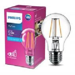 Лампа светодиодная Philips Classic 6 Вт A60 прозрачная E27 220 В 6500 К