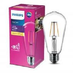 Лампа светодиодная Philips Classic 4 Вт ST64 прозрачная E27 220 В 3000 К