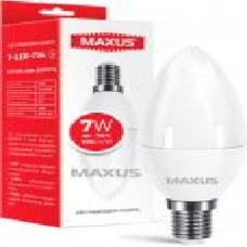 Лампа светодиодная Maxus 7 Вт C37 матовая E14 220 В 4100 К 1-LED-734