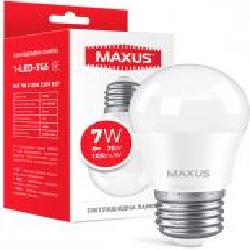 Лампа светодиодная Maxus 7 Вт G45 матовая E27 220 В 4100 К 1-LED-746