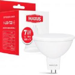 Лампа светодиодная Maxus 7 Вт MR16 матовая GU5.3 220 В 4100 К 1-LED-722