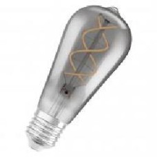 Лампа светодиодная Osram Fil Vintage 1906 Gray ST64 5 Вт E27 1800 К 220 В прозрачная 4058075269941