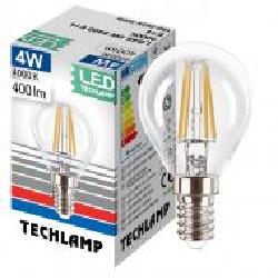 Лампа светодиодная Techlamp Classic P45 4 Вт E14 4000 К 220 В прозрачная