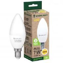 Лампа светодиодная Enerlight 7 Вт C37 матовая E14 220 В 3000 К C37E147SMDWFR Лампа светодиодная Enerlight 7 Вт C37 матовая E14 220 В 3000 К C37E147SMDWFR
