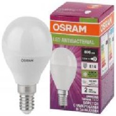 Лампа светодиодная Osram Antibacterial 7,5 Вт P45 матовая E14 220 В 4000 К LCC CLP 7,5W 840