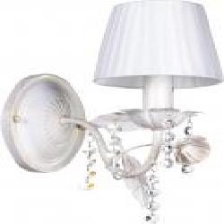 Бра Arte Lamp Kenny 1x40 Вт E14 белый с золотистым A9514AP-1WG