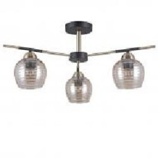 Люстра потолочная Victoria Lighting Cat/PL3 3x40 Вт E27 медь/черный