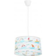 Подвес TK Lighting 1795 1x60 Вт E27 белый с голубым Kids