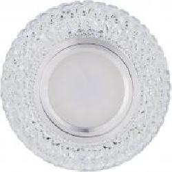 Светильник точечный LightMaster CL7089 MR16 GU5.3 с LED-подсветкой 3 Вт 2 шт./уп. прозрачный/хром