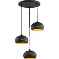 Подвес TK Lighting Yoda Orbit 3x60 Вт E27 черный/золото 2082