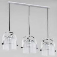 Люстра подвесная ALFA Garanti Glass 3x60 Вт E27 хром 62028