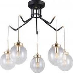 Люстра потолочная Victoria Lighting Miracle/PL5 5x5 Вт E14 черный/золото