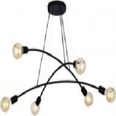 Люстра TK Lighting HELIX 6PL 6x60 Вт E27 черный 2726