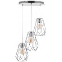 Светильник подвесной TK Lighting LUGO CHROM 3x60 Вт E27 серебристый 2846