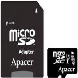 Карта памяти Apacer microSDXC 64 ГБ Class 10 (AP64GMCSX10U1-R)