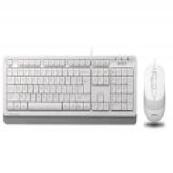 Комплект клавиатура и мышь A4Tech Fstyler F1010 White