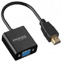 Переходник Promate ProLink-H2V HDMI-VGA 0,2 м черный (prolink-h2v.black)