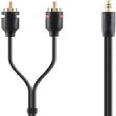 Кабель Belkin 3.5 jack – 3RCA 1 м черный (F3Y116BT1M) аудио PORTABLE