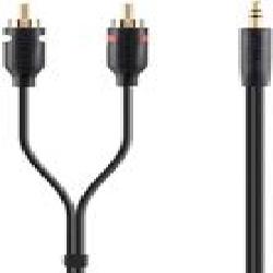 Кабель Belkin 3.5 jack – 3RCA 1 м черный (F3Y116BT1M) аудио PORTABLE