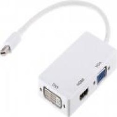 Переходник PowerPlant HDMI – DVI – VGA 0,2 м белый (CA910946)