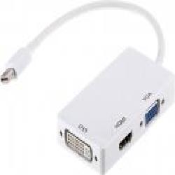 Переходник PowerPlant HDMI – DVI – VGA 0,2 м белый (CA910946)