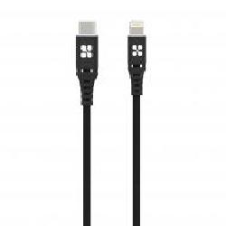 Кабель Promate PowerCord Type-C - Lightning 1,2 м черный (powercord.black)