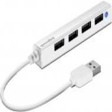 Концентратор Speedlink Snappy Slim USB Hub 4-Port USB 2.0 White