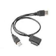 Переходник Cablexpert 0,5 м черный (A-USATA-01) USB 2.0 на Slimline SATA 13 pin