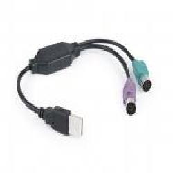 Переходник Cablexpert 0,3 м черный (UAPS12-BK) USB А-папа/2х PS/ 2