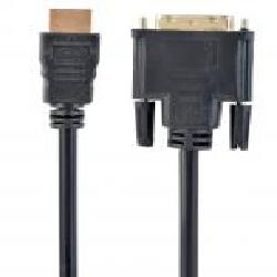 Кабель Cablexpert HDMI – DVI 1,8 м черный (CC-HDMI-DVI-6) HDMI-DVI, V1.3/19-пин, позолоченные коннекторы