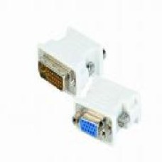 Адаптер Cablexpert бежевый (A-DVI-VGA) DVI (24+5 пин)/VGA, M/F HD (3 ряда)