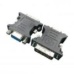 Адаптер Cablexpert черный (A-DVI-VGA-BK) DVI (24+5 пин)/VGA, M/F HD (3 ряда)