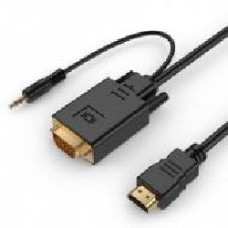 Адаптер Cablexpert HDMI – VGA 3 м черный (A-HDMI-VGA-03-10) преобразователь HDMI в VGA и стерео-аудио